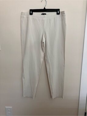 Eileen Fisher Slim Stretch Chinos - Cream